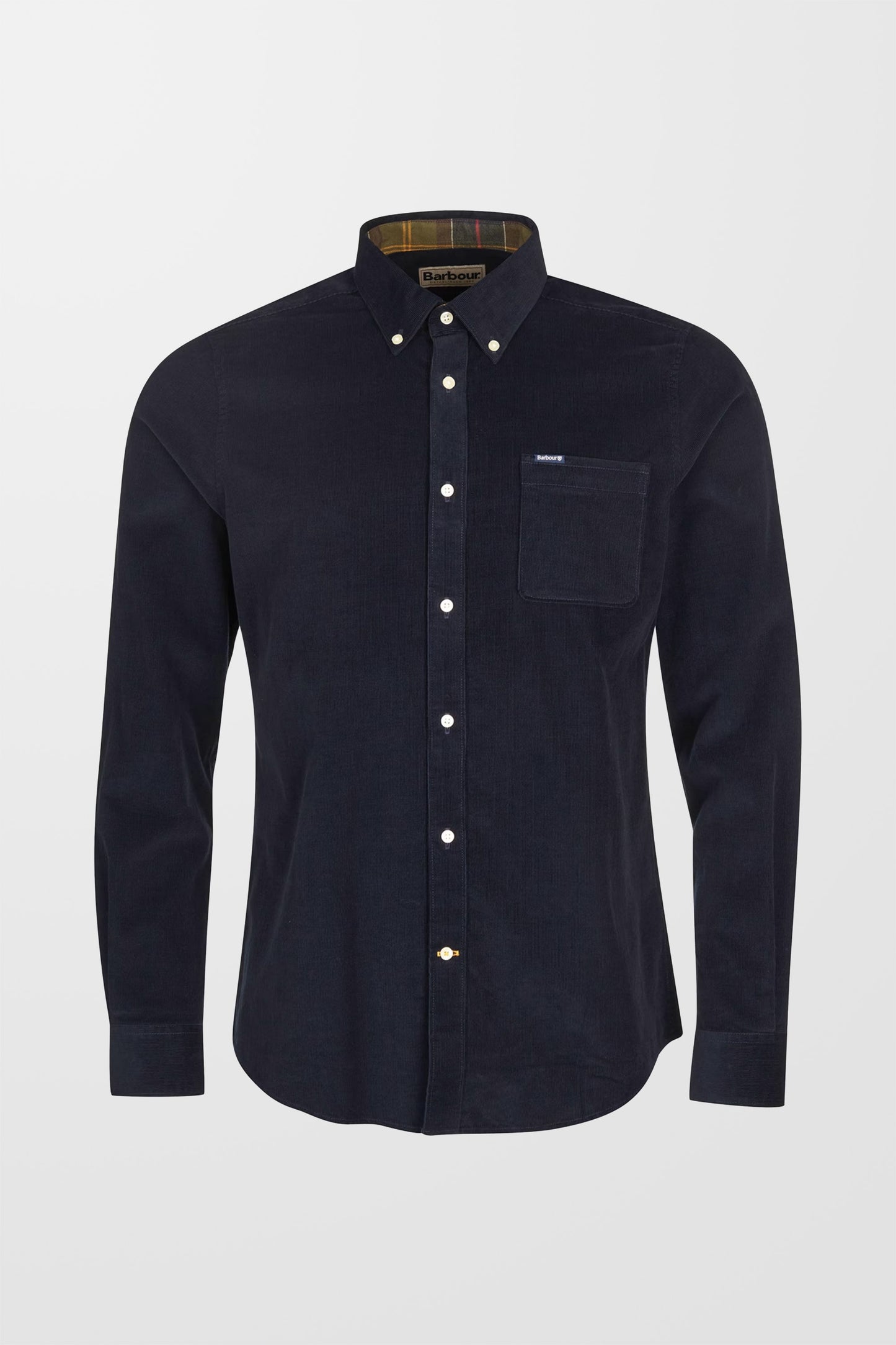 Ramsey Tailored Cord Shirt (in Navy)