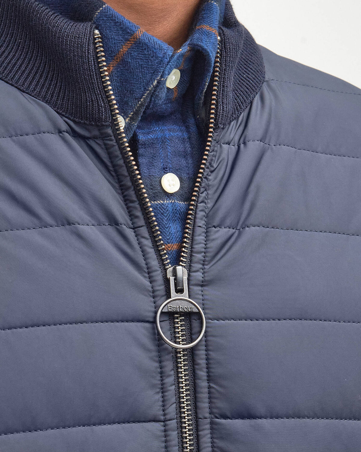 Essential Carn Quilted Jumper (Navy)