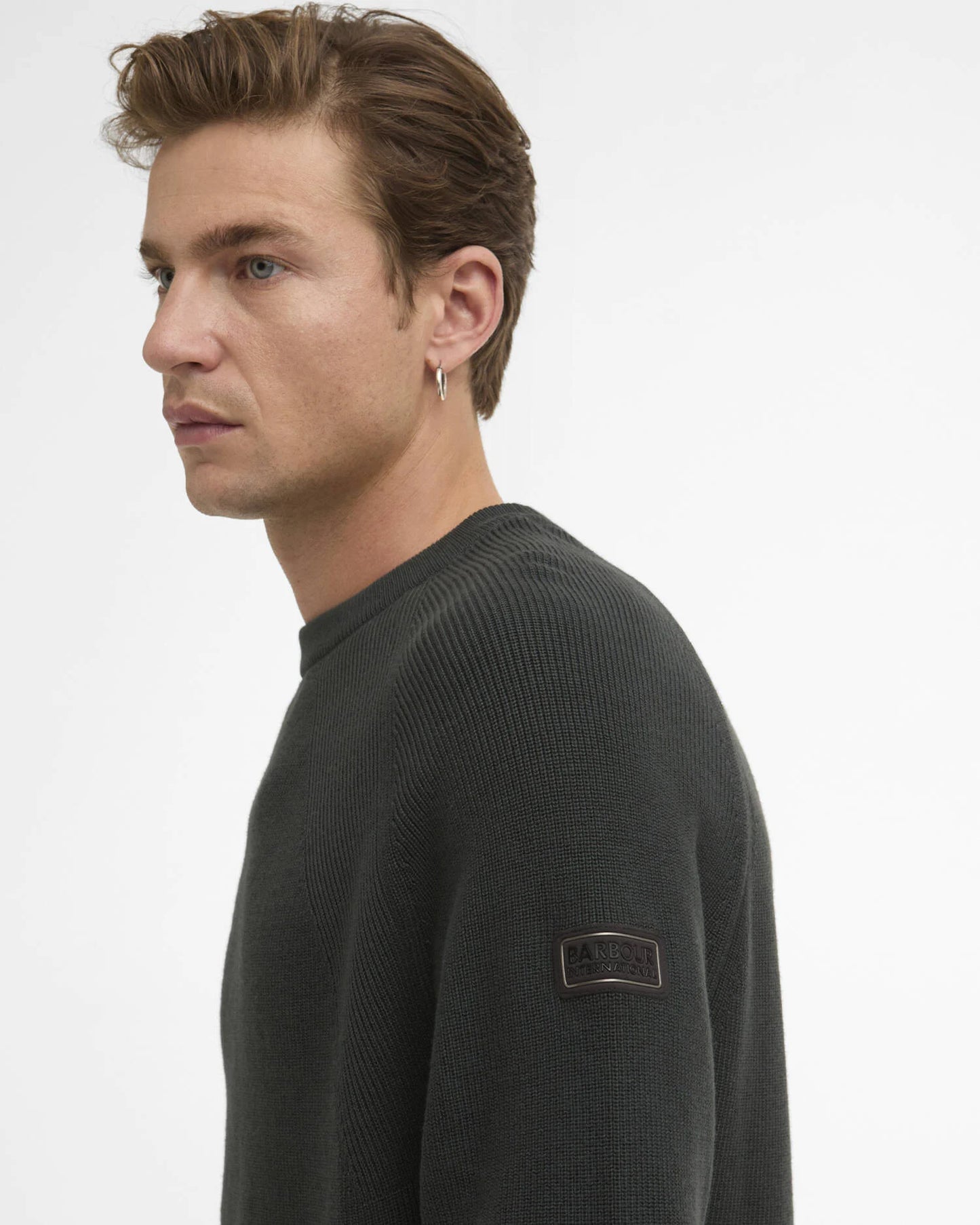 Monmouth Crew Neck Jumper (Forest Venue)