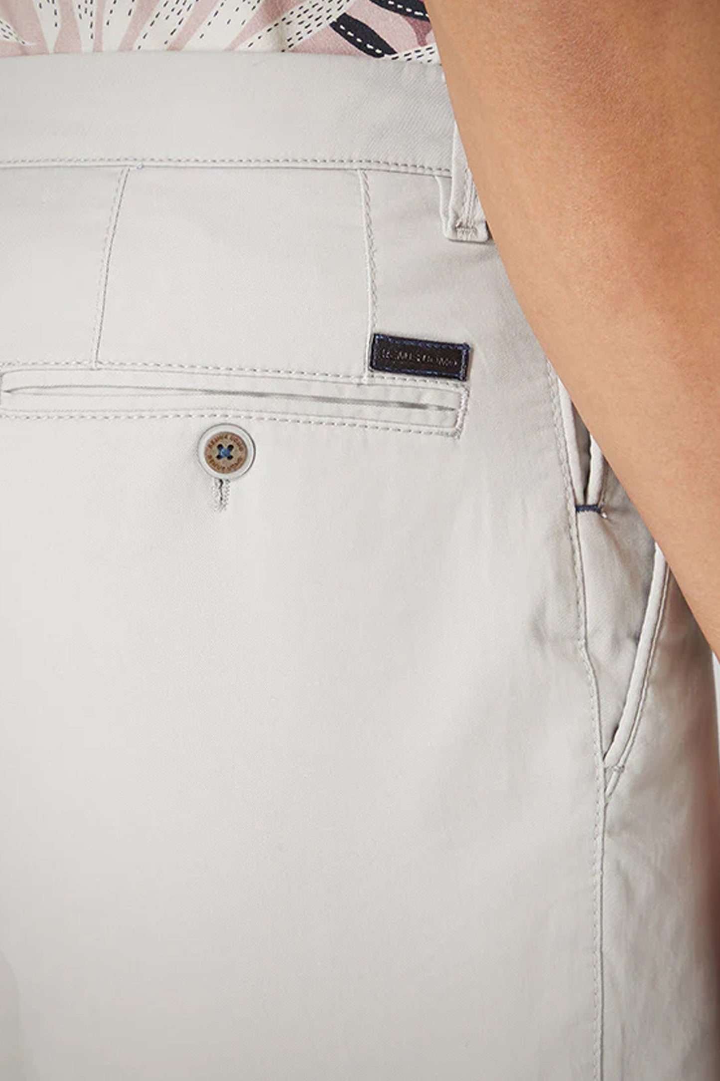 Emilio Shorts Cotton Stretch (Stone)