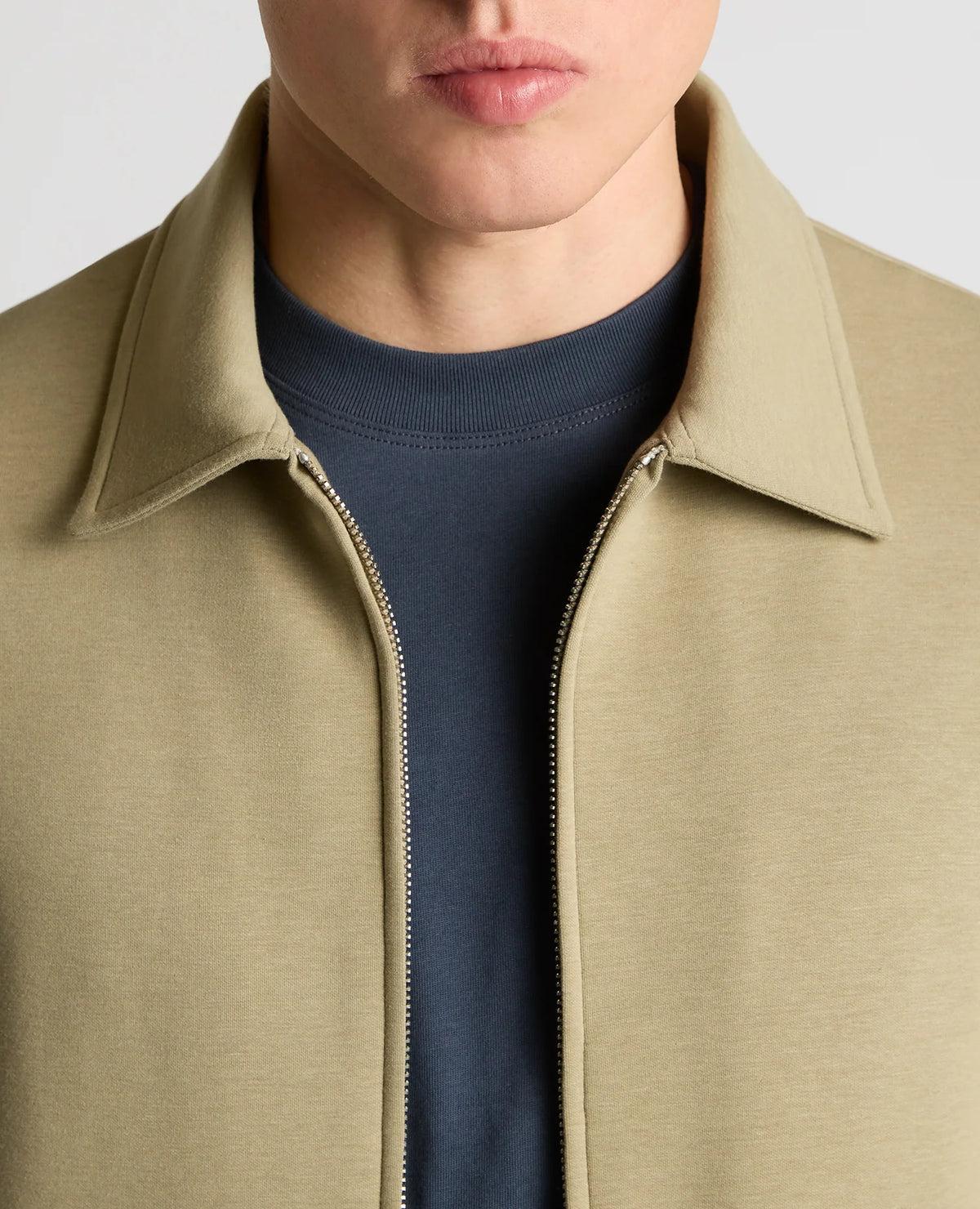 Bamboo Blend Overshirt (Stone)