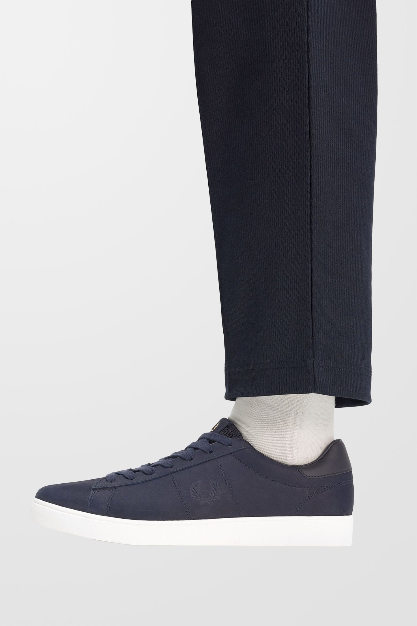 Spencer Nubuck Trainers (in Navy)