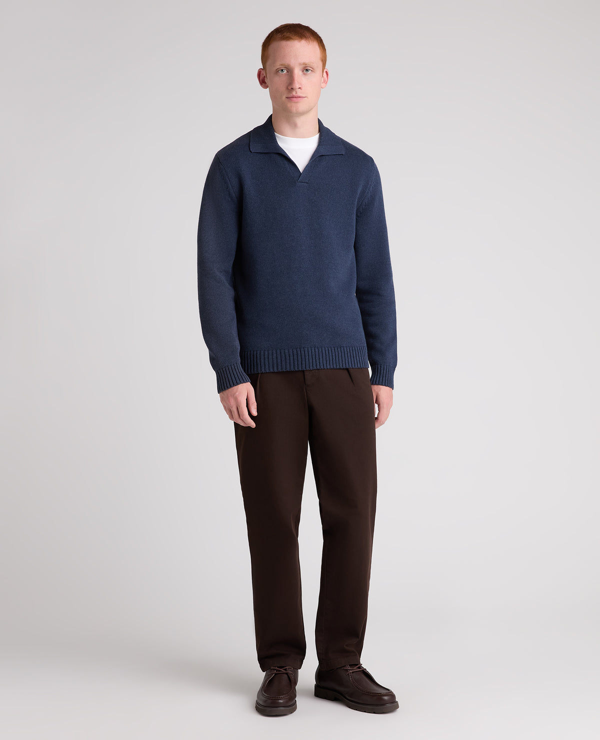 V-Neck Collar Sweatshirt