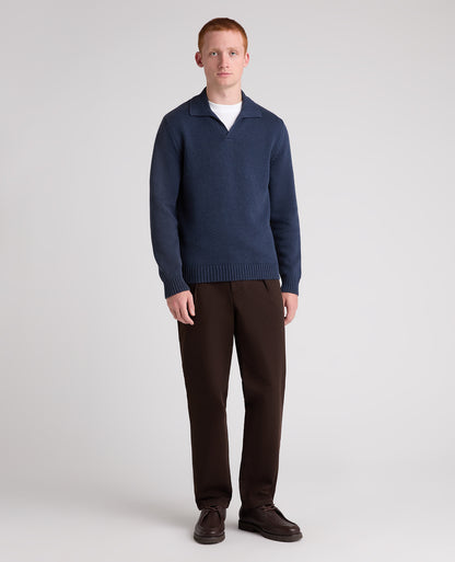 V-Neck Collar Sweatshirt