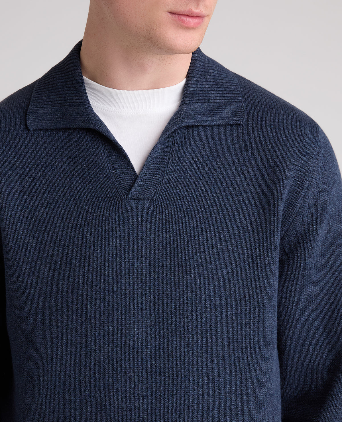 V-Neck Collar Sweatshirt