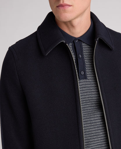 Tyler Bomber Tailored Coat (Navy)
