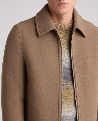 Tyler Bomber Tailored Coat (Taupe)