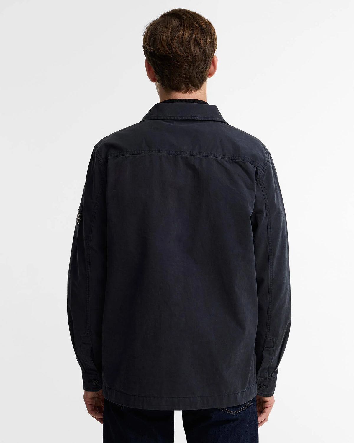 Arlo Button Through Overshirt (in Navy)