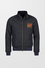 Steve McQueen™ Quilted Merchant Bomber Jacket (in Black)