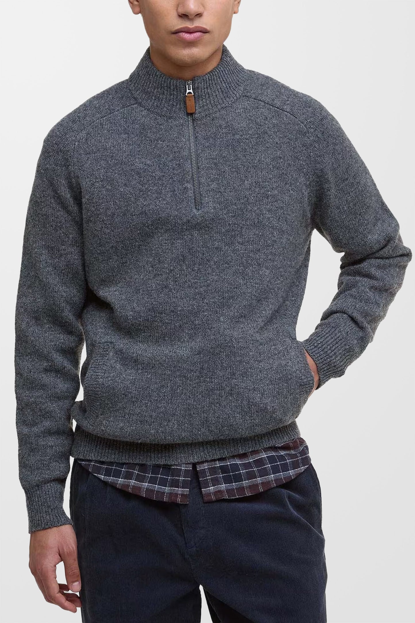 Talder Half Zip Wool Jumper