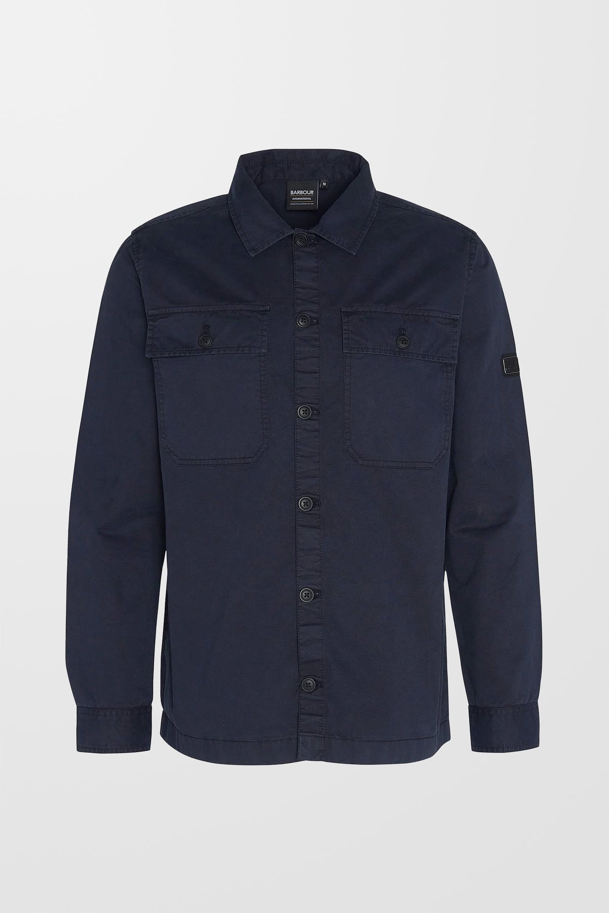 Arlo Button Through Overshirt (in Navy)