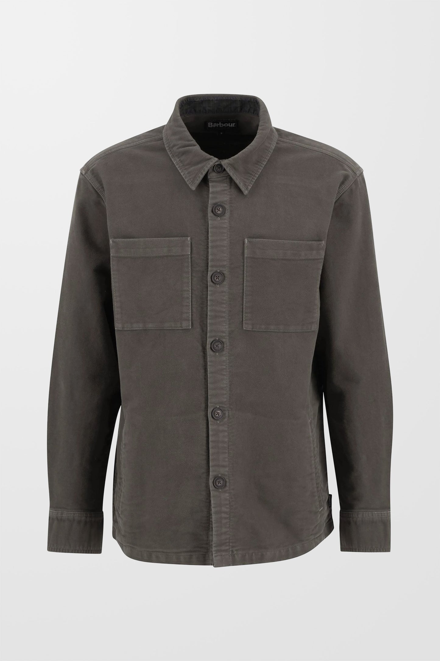 Regular Moleskin Overshirt (in Olive)