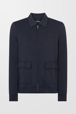 Bamboo Blend Overshirt (Navy)