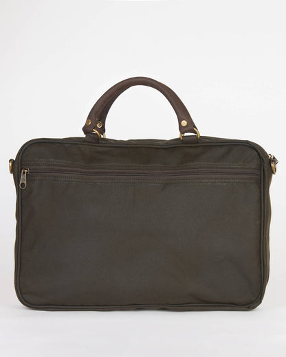 Wax Leather Briefcase (in Olive)