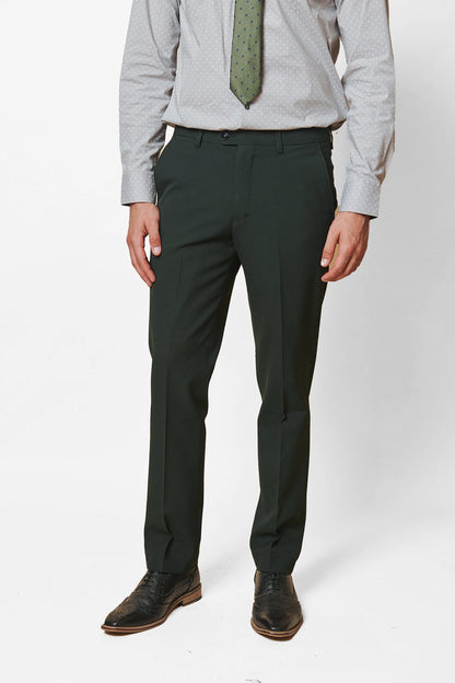 Bromley Olive Check Trousers