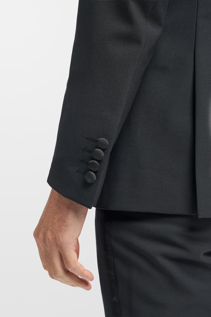 Aspen Shawl Neck Tux Blazer (in Black)