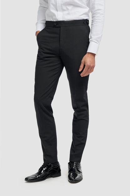 Aspen Black Double Breasted 2pc Tux Suit