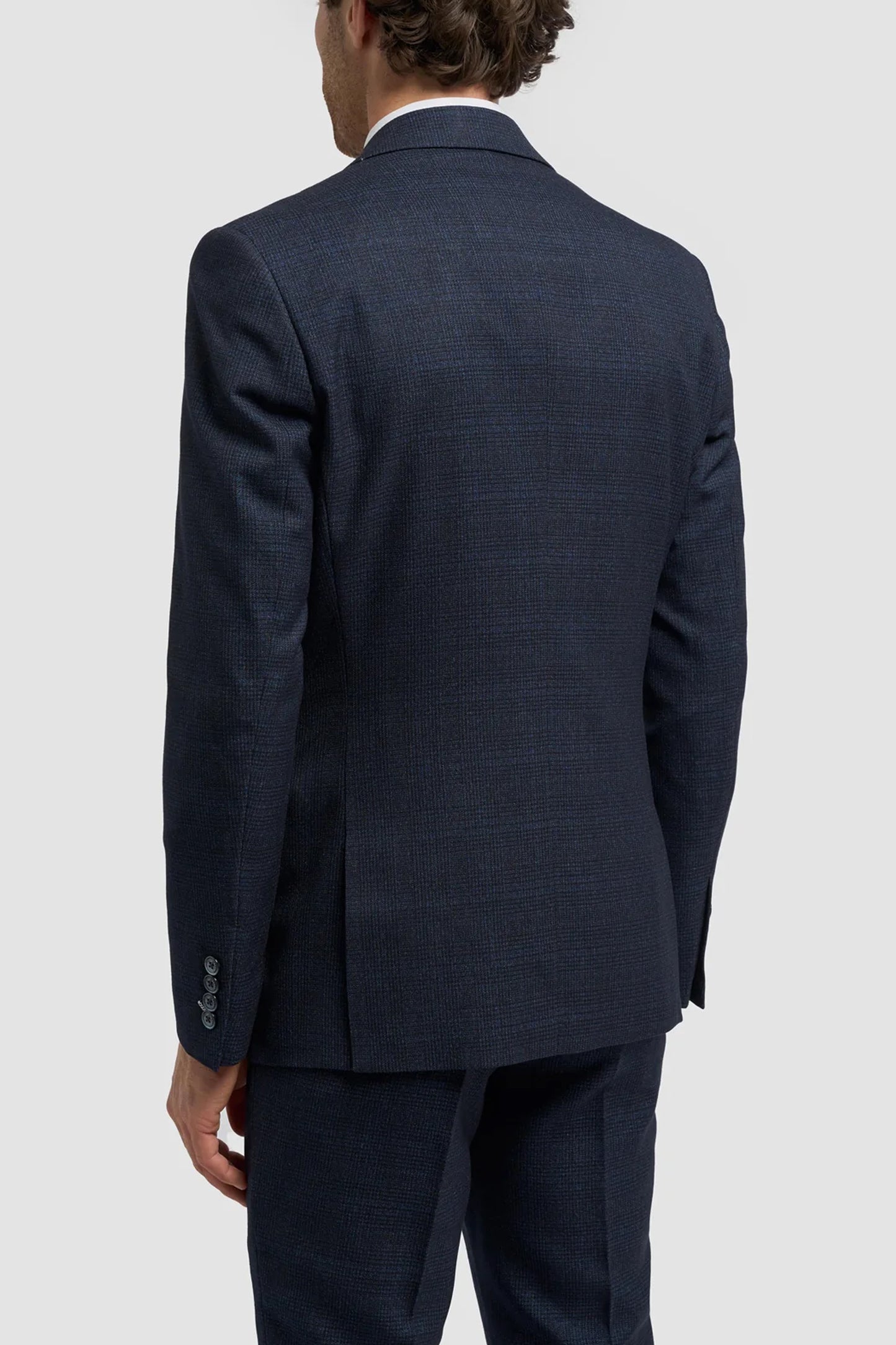 Caridi Navy Check 3pc Suit