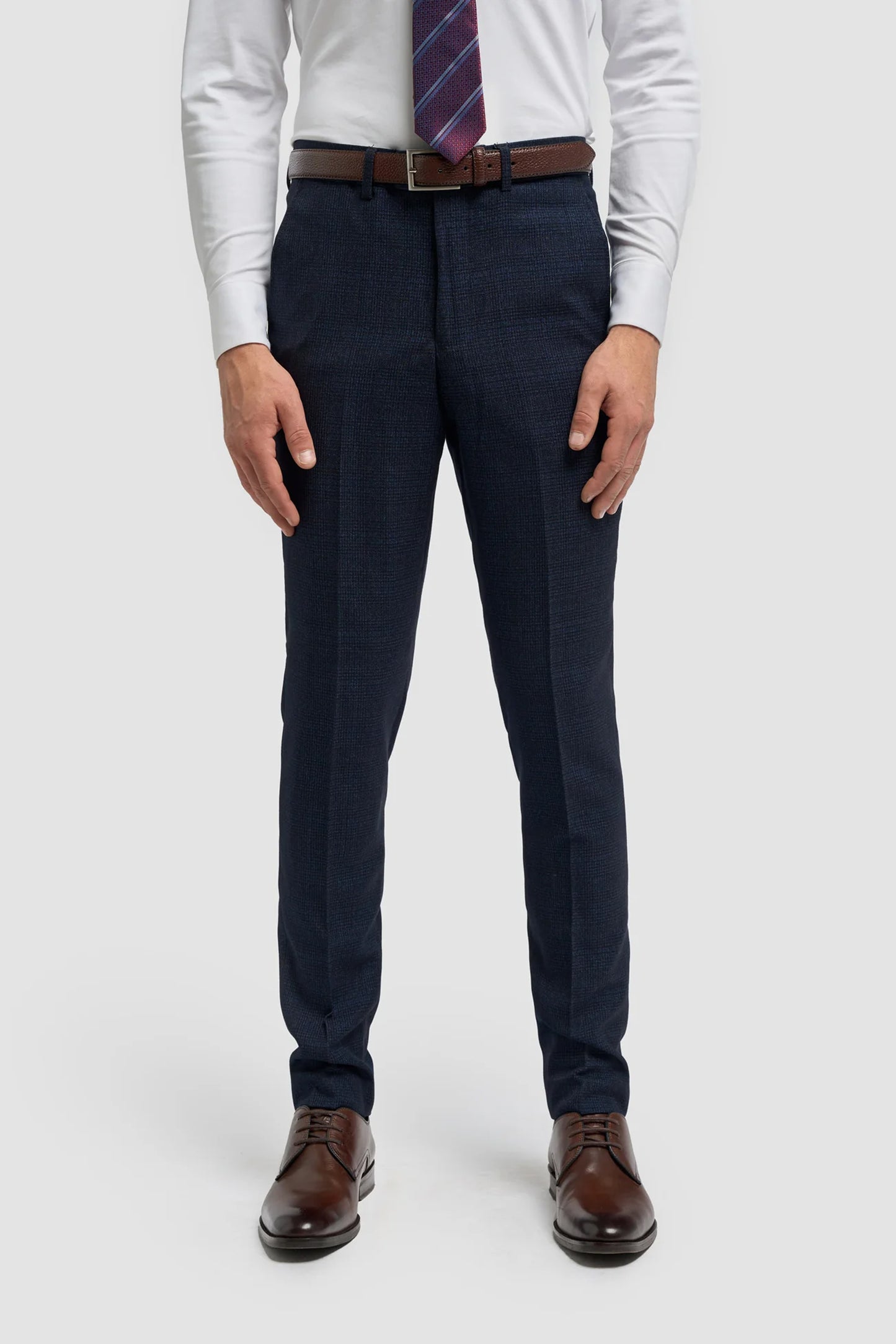 Caridi Navy Check 3pc Suit