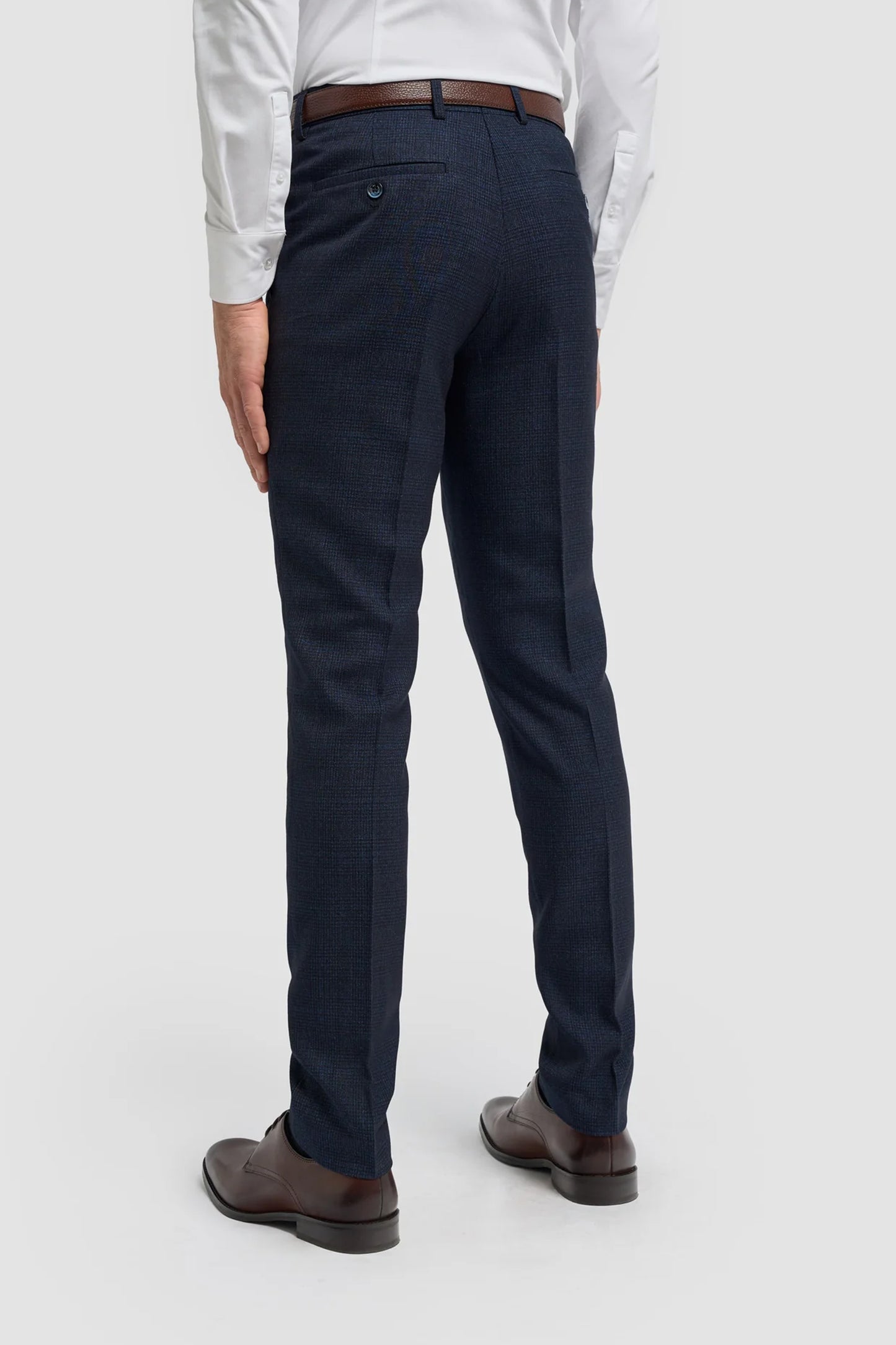 Caridi Navy Check 3pc Suit