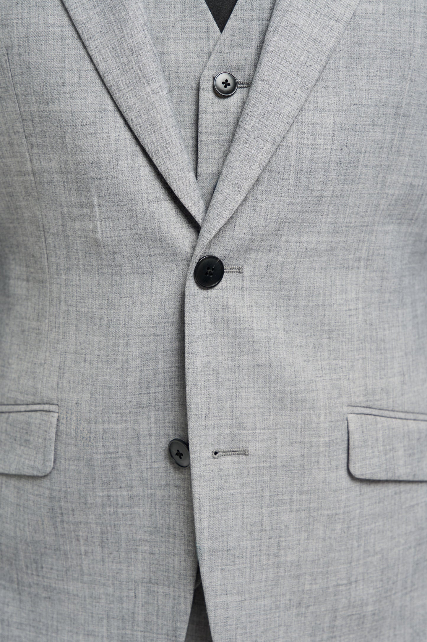 Malibu Grey Plain Tailored 3pc Suit