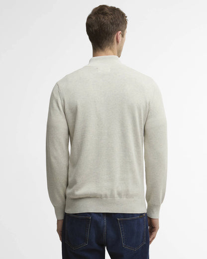 Cotton Half Zip Jumper (In Neutral)