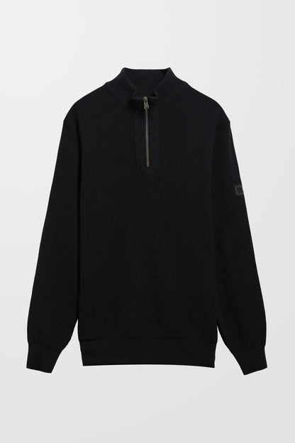 Crawley Quarter-Zip Jumper (Black)