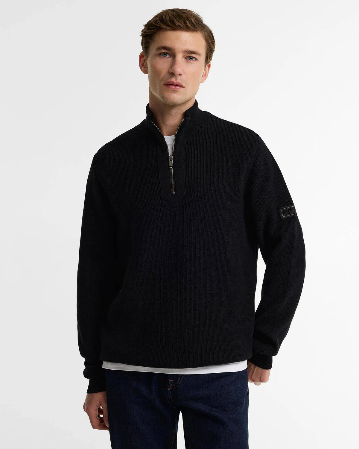 Crawley Quarter-Zip Jumper (Black)