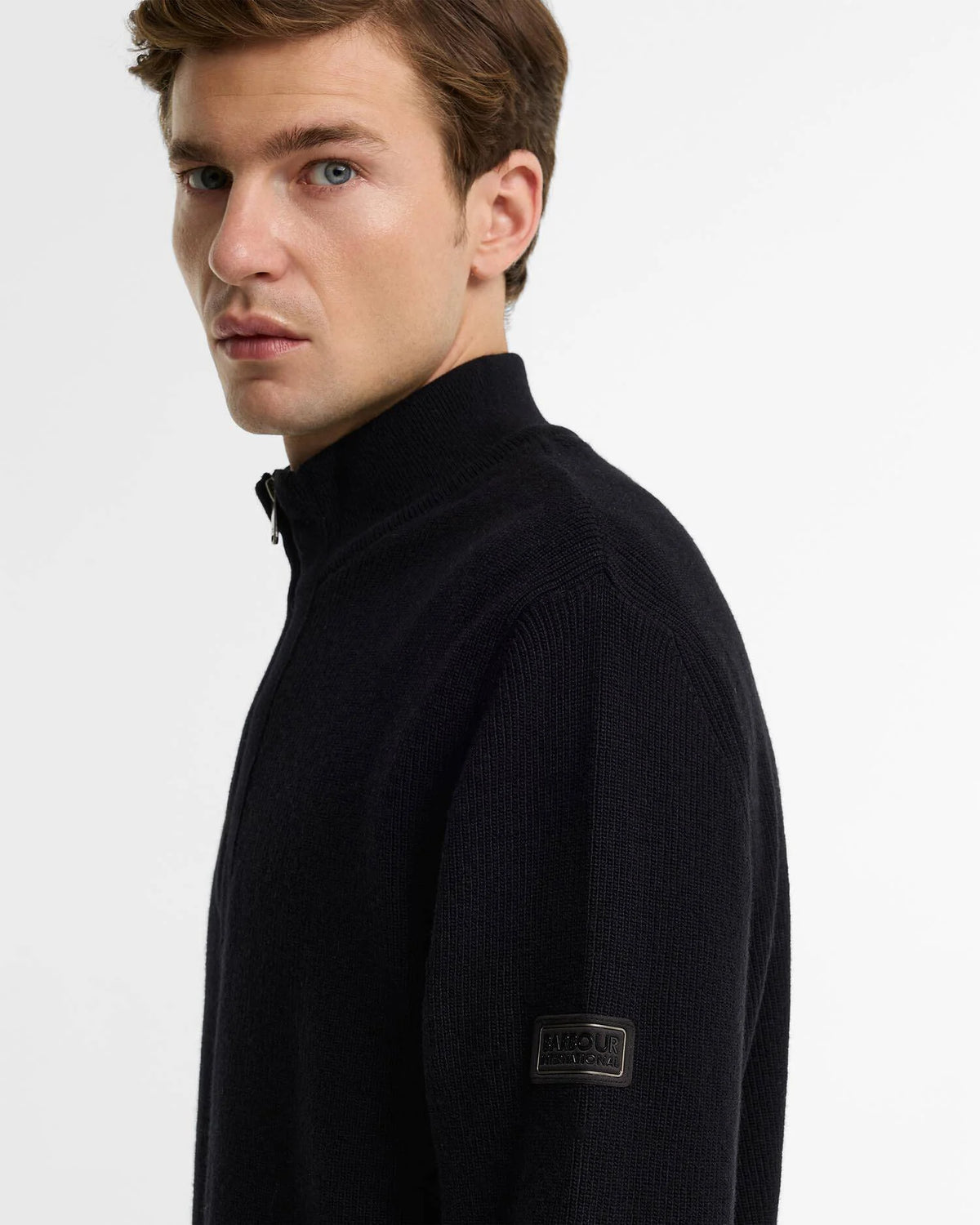 Crawley Quarter-Zip Jumper (Black)
