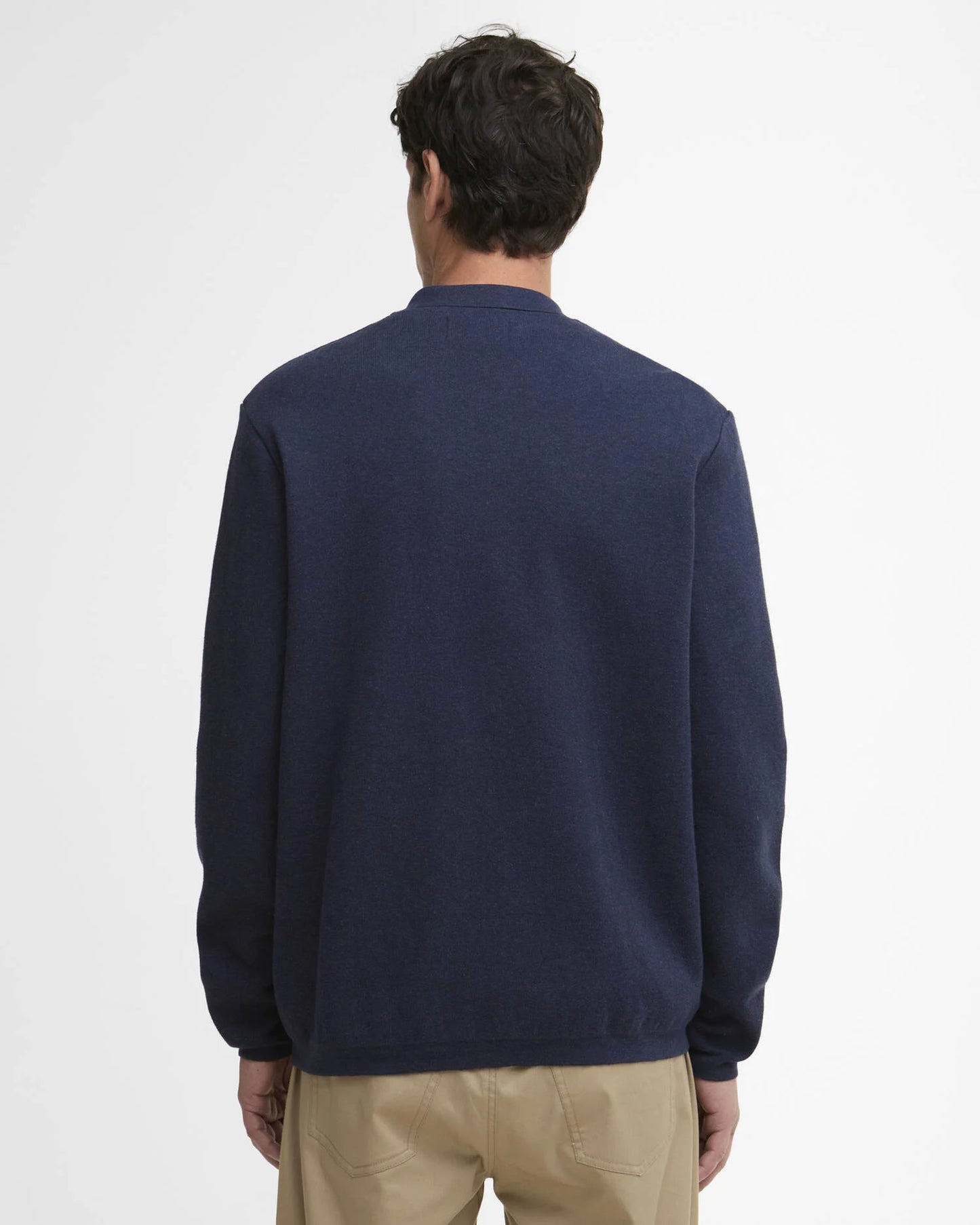 Crowcombe Knitted Zip-Up Jumper (In Navy)