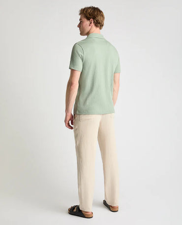 Cuban Collar Jersey Shirt (Light Green)