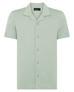 Cuban Collar Jersey Shirt (Light Green)