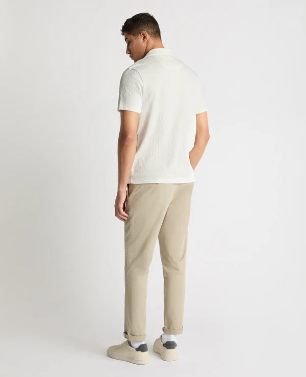 Cuban Collar Jersey Shirt (In Off White)