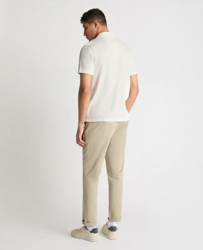 Cuban Collar Jersey Shirt (In Off White)