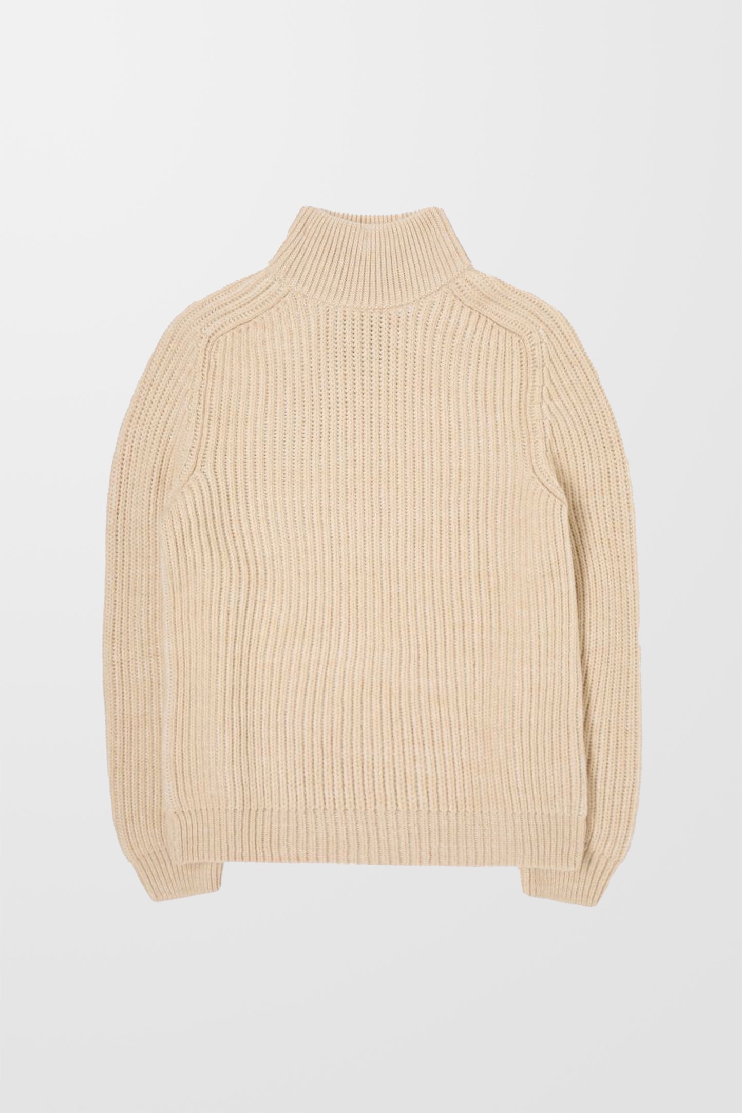 Roni High Collar Sweater (in Beige)