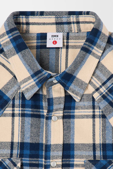 Western Check Overshirt (in Blue)