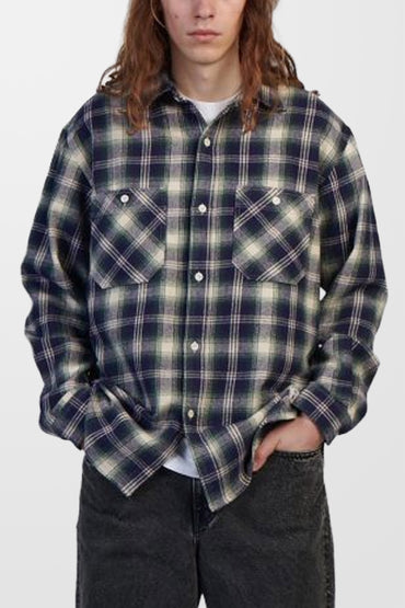 Work Check Long Sleeve Overshirt