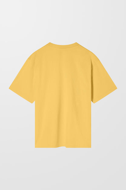 Oversized Basic Plain T-Shirt (in Yellow)