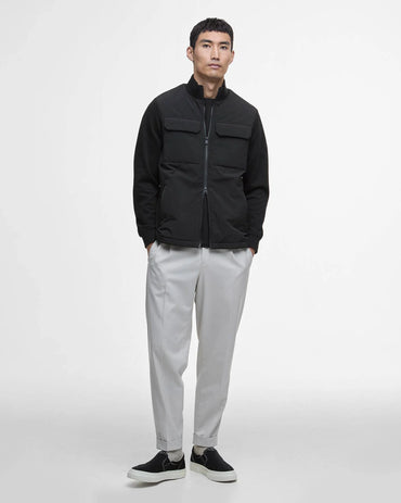 Ethan Quilted Sweatshirt (In Black)