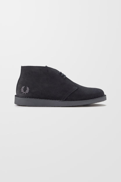 Hawley Suede Desert Boot (in Black)