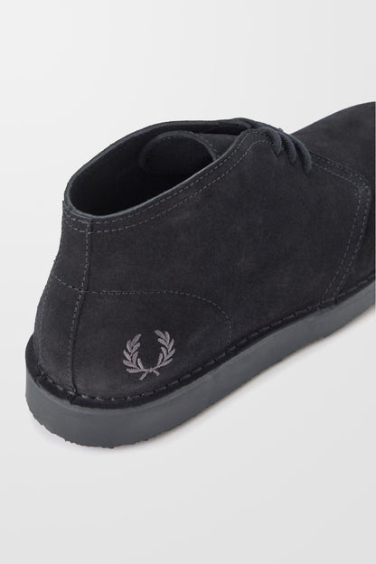 Hawley Suede Desert Boot (in Black)