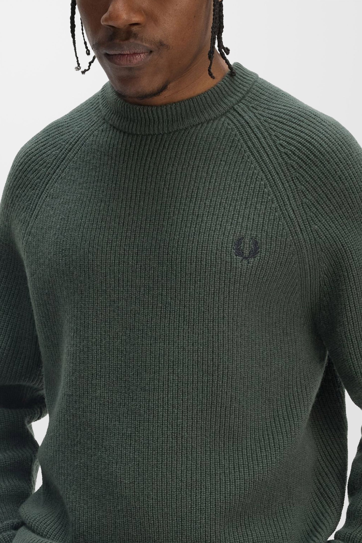 Lambswool Raglan K1548 Jumper (in Green)