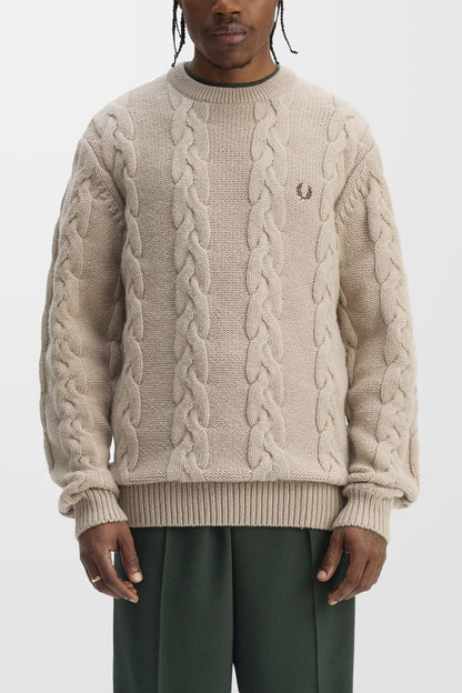 Chunky Cable Knit K8562 Jumper (in Warm Oat)