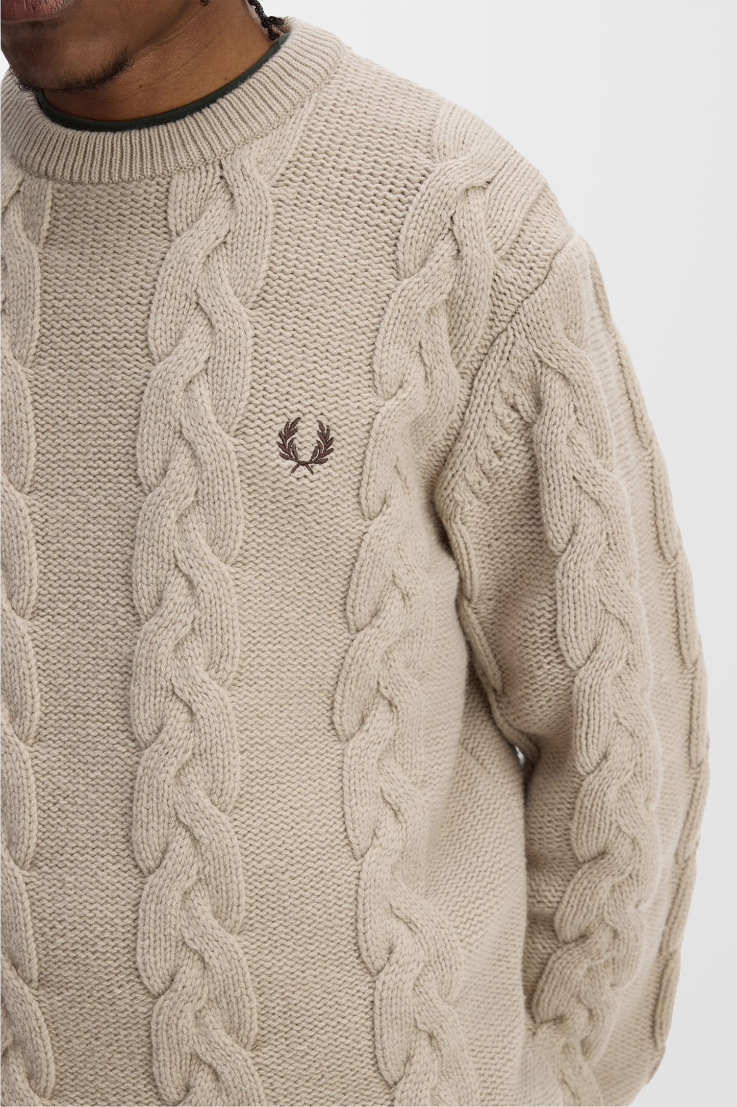 Chunky Cable Knit K8562 Jumper (in Warm Oat)