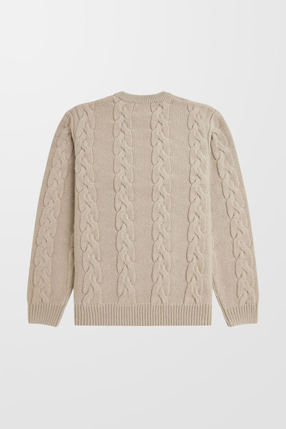 Chunky Cable Knit K8562 Jumper (in Warm Oat)