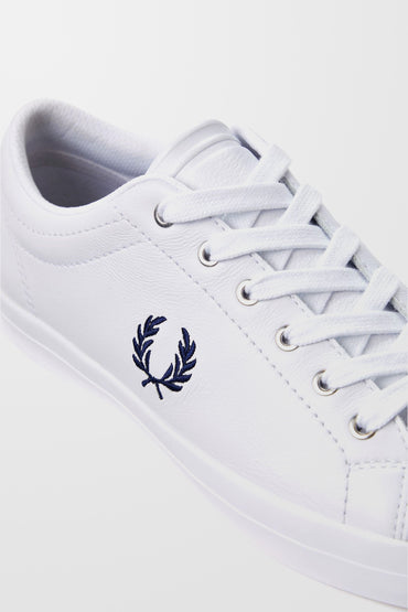Baseline Leather B7311 Trainers (in White)