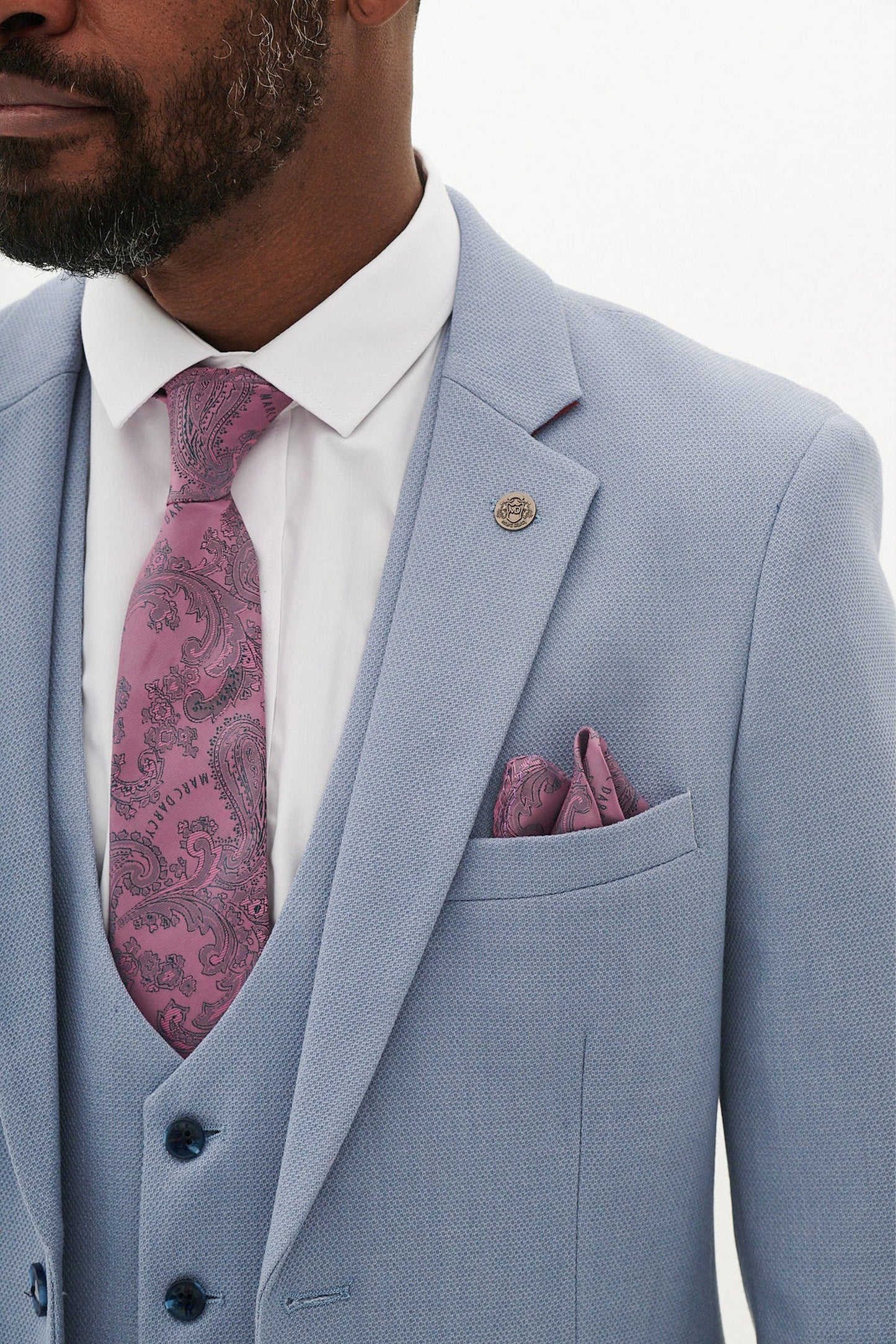 HM5 Sky Blue Tailored Plain Blazer
