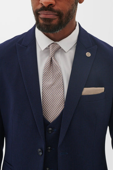 Bromley Navy Check Blazer