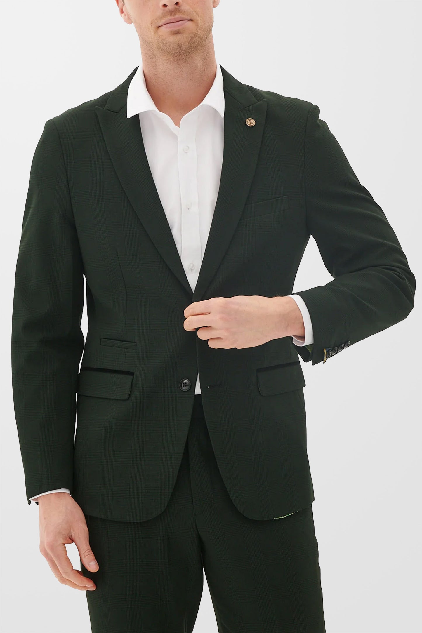 Bromley Olive Check Blazer