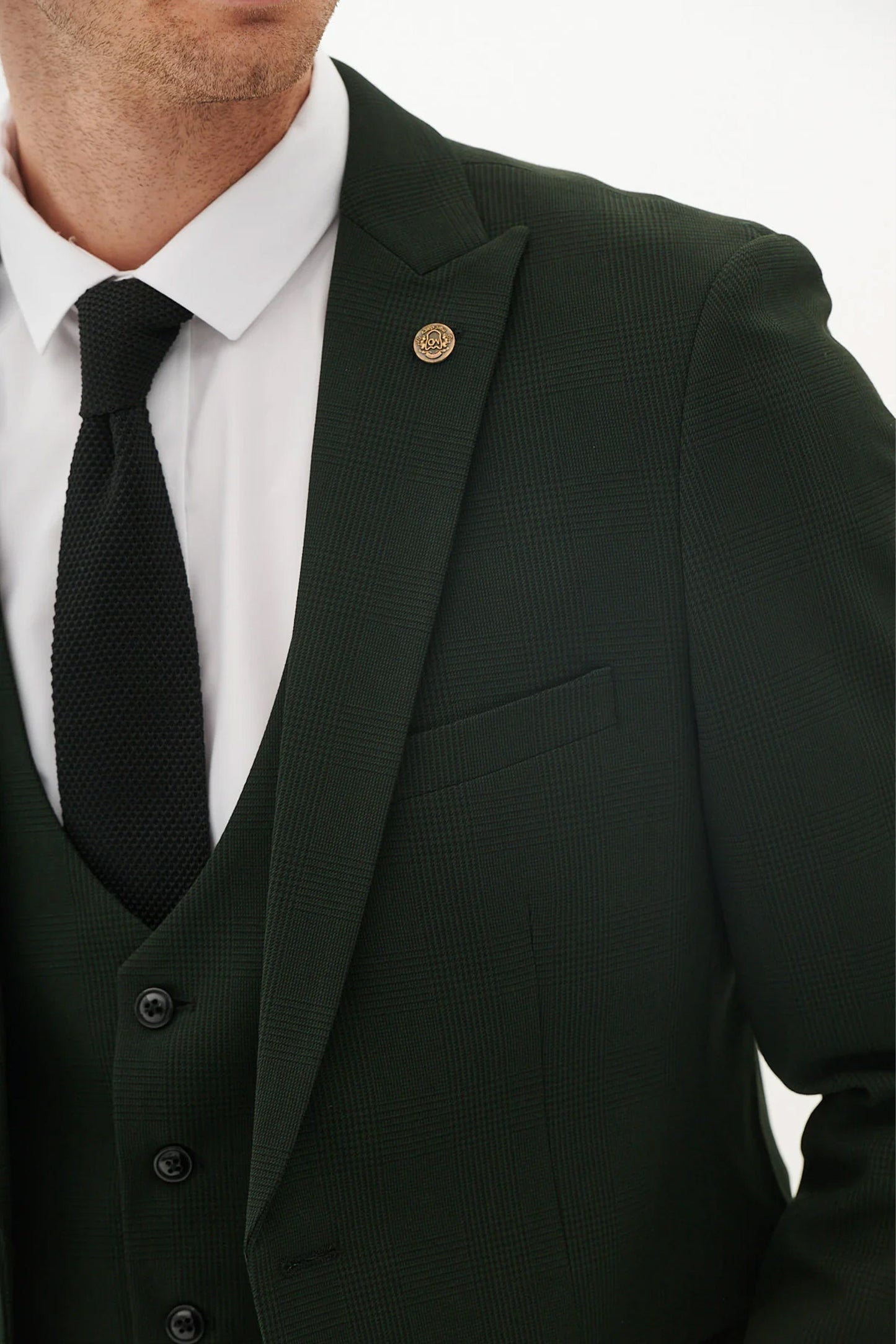 Bromley Olive Check Blazer